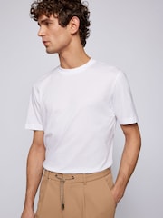 Blanco - BOSS Thompson Rubber Chest Logo T-Shirt - Imagen 3 de 5
