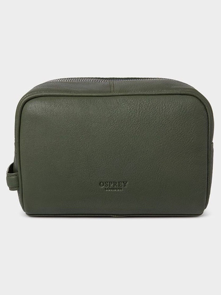 Osprey London The Arlington Leather Wash Bag - Image 1 of 3 Osprey London The Arlington Leather Wash Bag - Image 1 of 3