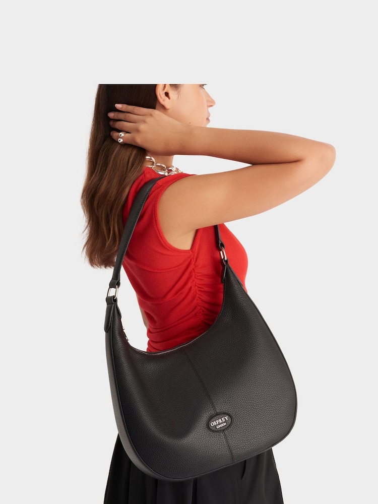 OSPREY LONDON The Rita Leather Hobo Bag - Image 1 of 6 OSPREY LONDON The Rita Leather Hobo Bag - Image 1 of 6