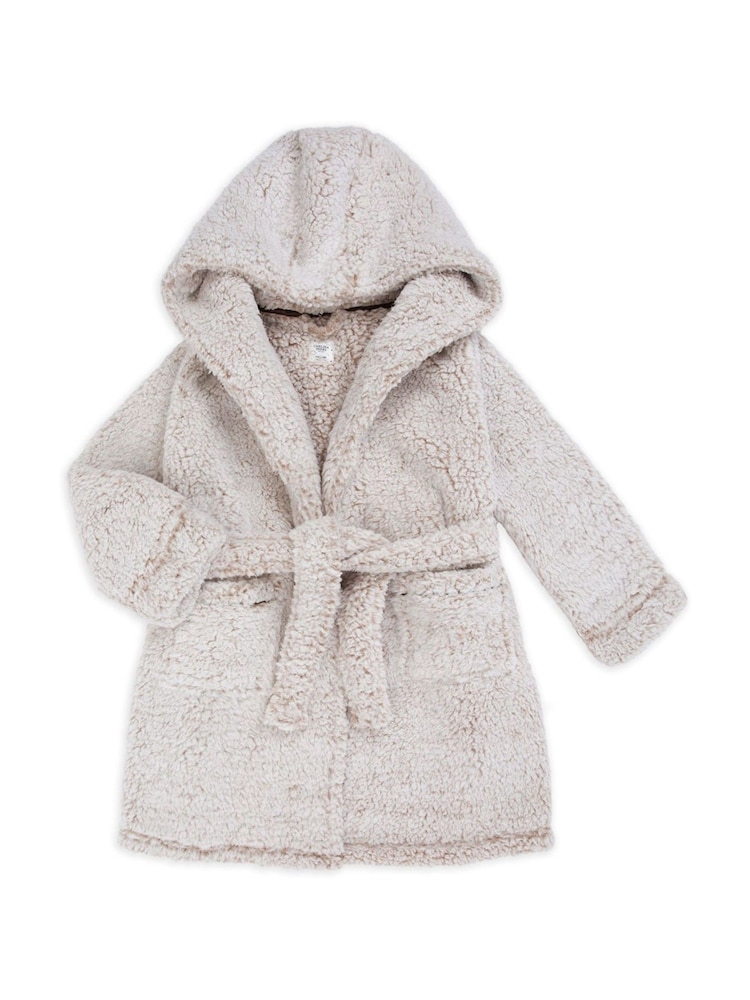 Chelsea Peers Brown Kids Teddy Fleece Dressing Gown - Image 2 of 3