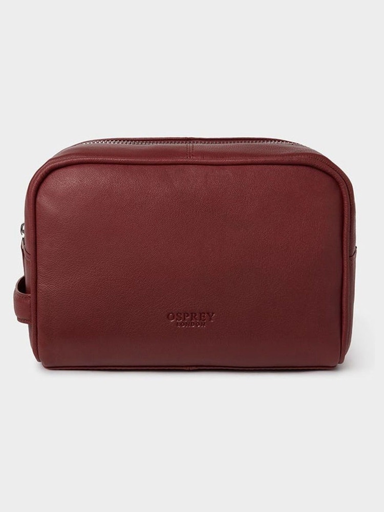 Osprey London The Arlington Leather Wash Bag - Image 1 of 3