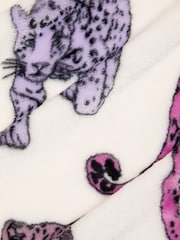 Chelsea Peers White Kids Fleece Leopard Print Dressing Gown - Image 3 of 3