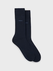 BOSS Blue Regular Length Socks 2 Pack - Image 1 of 3
