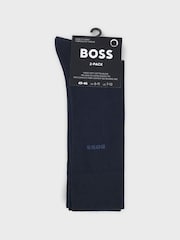 BOSS Blue Regular Length Socks 2 Pack - Image 2 of 3