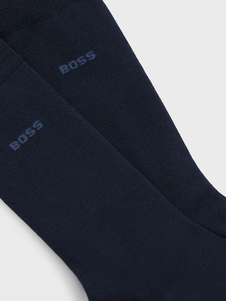 BOSS Blue Regular Length Socks 2 Pack - Image 3 of 3