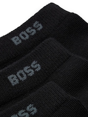 BOSS Black Cotton Blend 5 Pack Ankle Socks - Image 3 of 3