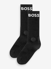 BOSS Black Quarter Length 2 Pack Socks - Image 1 of 5