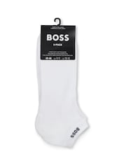 Білий - Шкарпетки BOSS Cotton Blend 5 Pack Ankle - Image 2 of 3