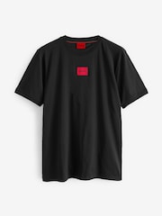 HUGO Black Logo Label 100% Cotton Jersey T-Shirt - Image 5 of 5