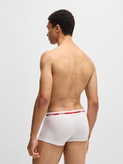 HUGO Red Logo Waistband Stretch Cotton Trunks 3 Pack - Image 3 of 7