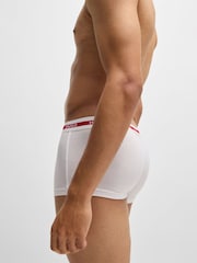 HUGO Red Logo Waistband Stretch Cotton Trunks 3 Pack - Image 4 of 7