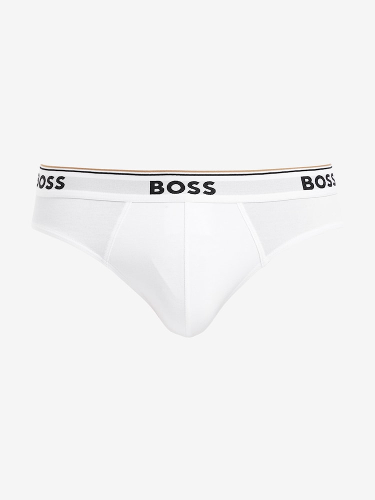 BOSS Natural Power Stretch Cotton 3 Pack Briefs - Image 4 of 4