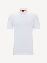 Blanco - BOSS Relaxed Fit Tales Logo Patch Jersey T-Shirt - Imagen 5 de 8