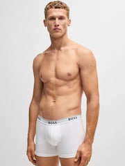 BOSS White Power Stretch Cotton 3 Pack Boxers - Image 2 of 5