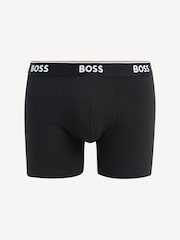 BOSS Grey Power Stretch Cotton 3 Pack Boxers - Image 10 of 11