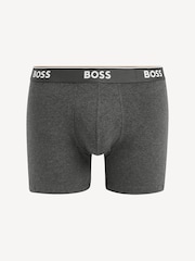 BOSS Grey Power Stretch Cotton 3 Pack Boxers - Image 11 of 11