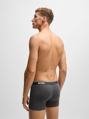 BOSS Grey Power Stretch Cotton 3 Pack Boxers - Image 3 of 11