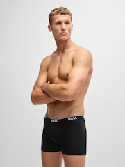 BOSS Grey Power Stretch Cotton 3 Pack Boxers - Image 4 of 11