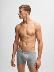 BOSS Grey Power Stretch Cotton 3 Pack Boxers - Image 5 of 11