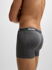 BOSS Grey Power Stretch Cotton 3 Pack Boxers - Image 7 of 11