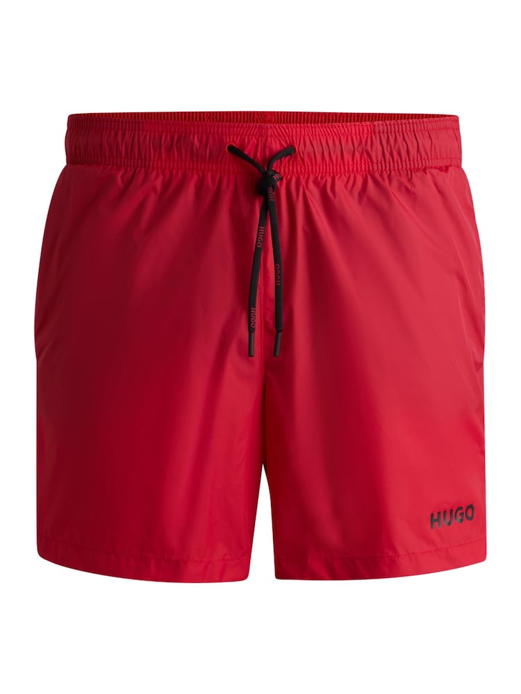 HUGO Red Haiti Logo Swim Shorts - Image 4 of 4 HUGO Red Haiti Logo Swim Shorts - Image 4 of 4