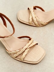 Linzi Natural Faro Strappy Heeled Sandals - Image 5 of 6
