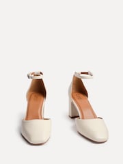 Linzi Natural Sydney Square Toe Court Heels - Image 3 of 5