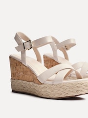 Linzi Natural Lilia Cork Wedges With Rope Detail - Image 3 of 5