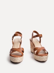 Linzi Brown Lilia Cork Wedges With Rope Detail - Image 3 of 5