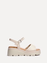 Linzi Natural Nyla Front Strap Platform Sandals - Image 2 of 5