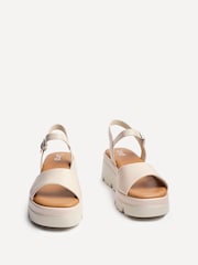 Linzi Natural Nyla Front Strap Platform Sandals - Image 7 of 7