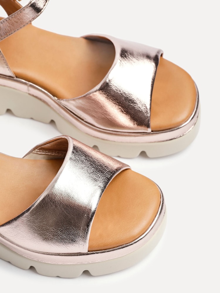 Linzi Pink Nyla Front Strap Platform Sandals - Image 5 of 5
