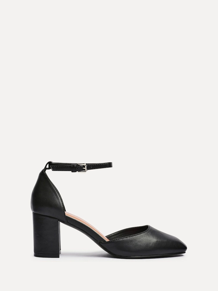 Linzi Black Sydney Square Toe Court Heels - Image 2 of 5