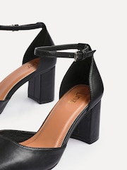 Linzi Black Sydney Square Toe Court Heels - Image 4 of 5