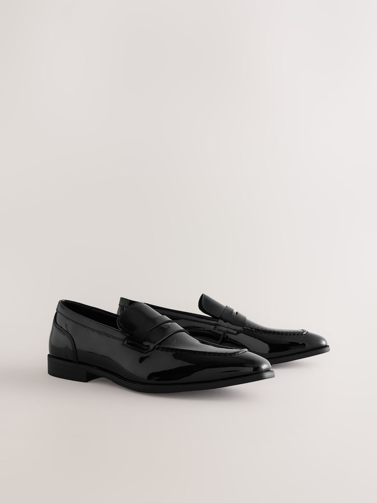 Black Patent Loafers - Image 1 of 5