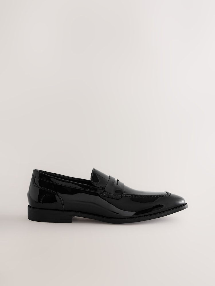 Black Patent Loafers - Image 1 of 2 Black Patent Loafers - Image 1 of 2