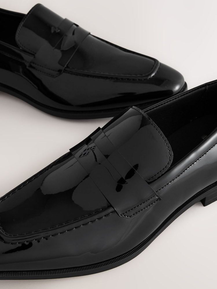 Black Patent Loafers - Image 5 of 5 Black Patent Loafers - Image 5 of 5