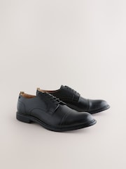 Black Leather Toecap Shoes - Image 1 of 5