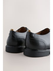Black Leather Toecap Shoes - Image 3 of 5