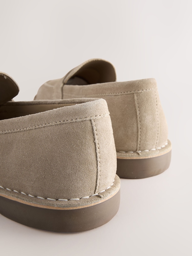 Stone Suede Casual Loafers - Image 5 of 5