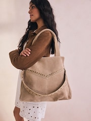 Stone Leather Studded Shoulder Bag - Image 2 of 5