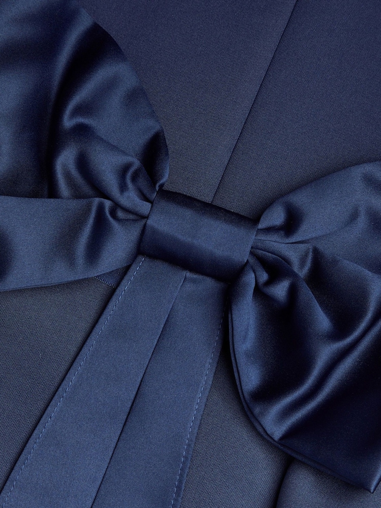 Monsoon Blue Molly Scuba Bow Bridesmaid Dress - Image 3 of 3