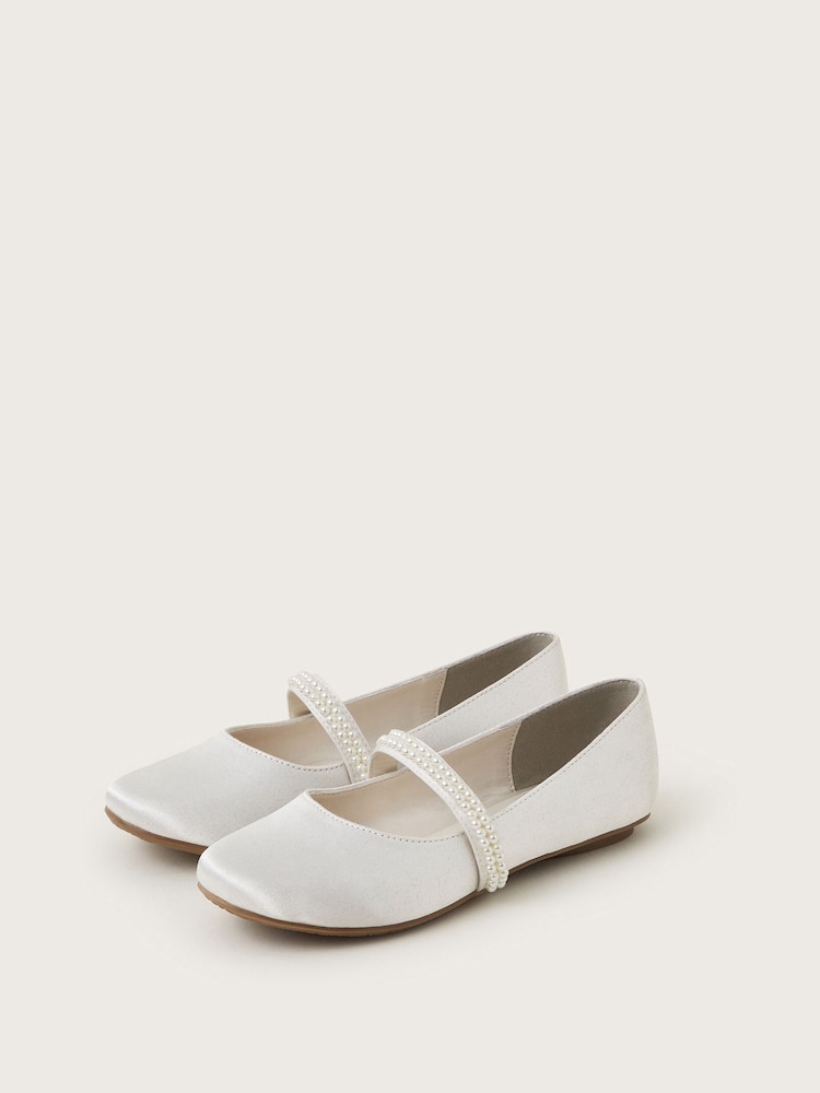 Monsoon Pearl Strap Ballet čevlji s plosko peto/brez pete - Slika 1 iz 3