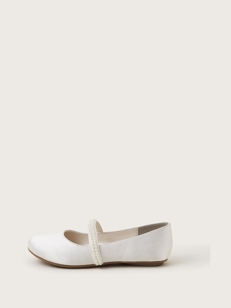 Monsoon Pearl Strap Ballet čevlji s plosko peto/brez pete - Slika 3 iz 3