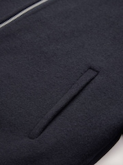 Navy Handsewn Zip Through Jacket - Image 6 of 7