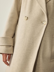 Cream Long Maxi Coat - Image 5 of 9
