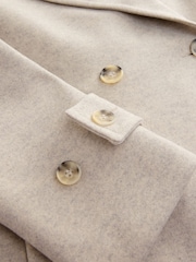 Cream Long Maxi Coat - Image 9 of 9
