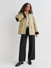 Neutral Lightweight Padded Jacket with Cord Collar - Image 2 of 11