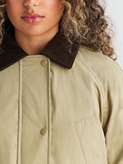 Neutral Lightweight Padded Jacket with Cord Collar - Image 4 of 11