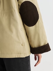 Neutral Lightweight Padded Jacket with Cord Collar - Image 6 of 11